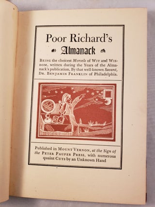 Poor Richard's Almanack.