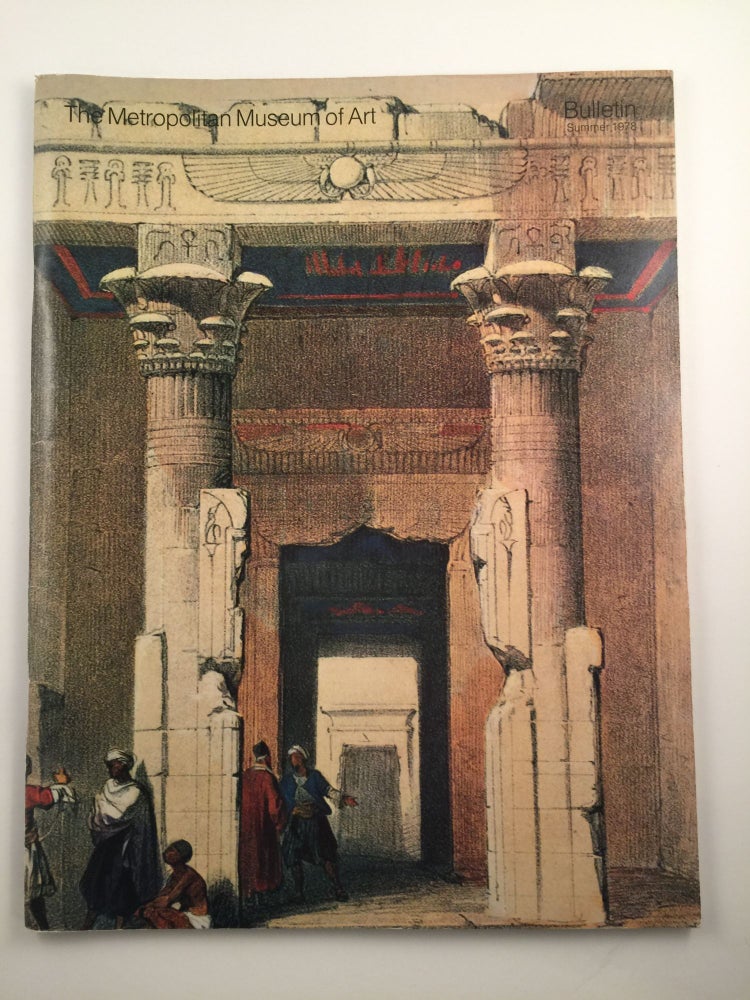 Item #19025 The Metropolitan Museum of Art Bulletin Summer 1978 The Temple of Dendur. N/A.