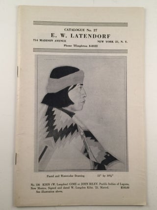 Item #19695 E. W. Latendorf Catalogue # 27. E. W. Latendorf