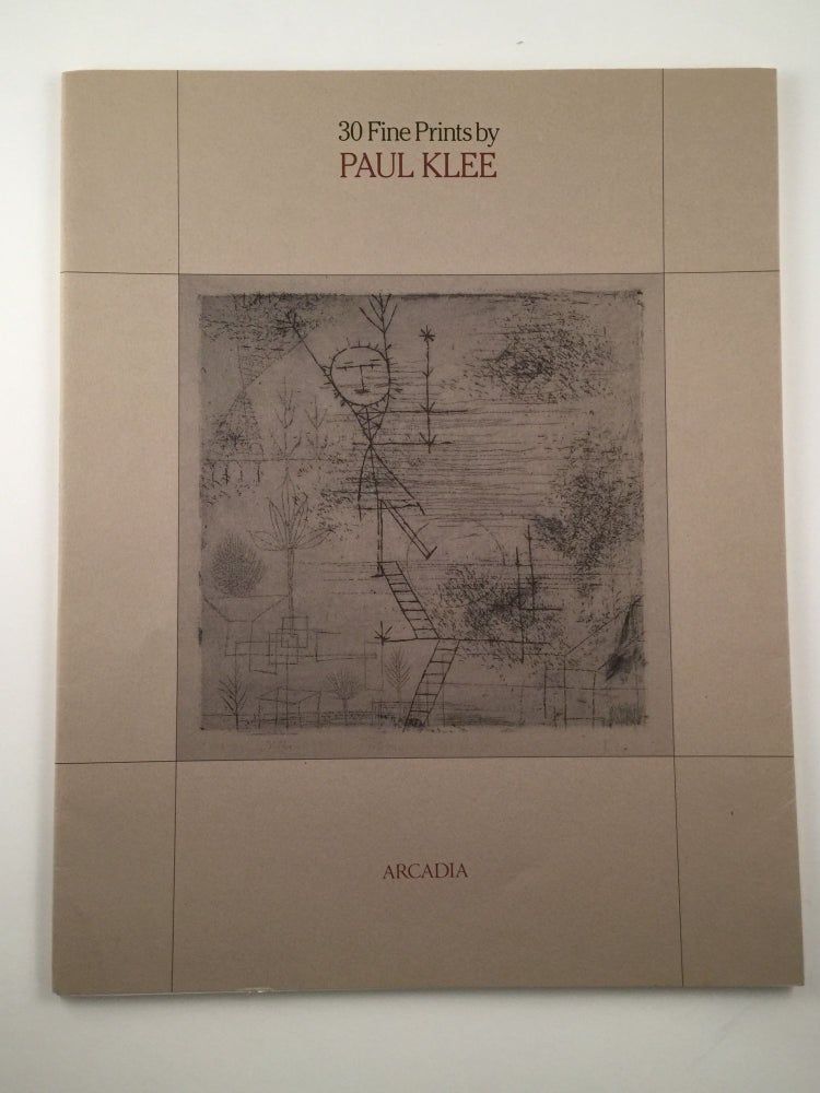 Item #20871 30 Fine Prints by Paul Klee. Sept. 25 - Oct. 7 Tokyo: Arcadia, 1989.