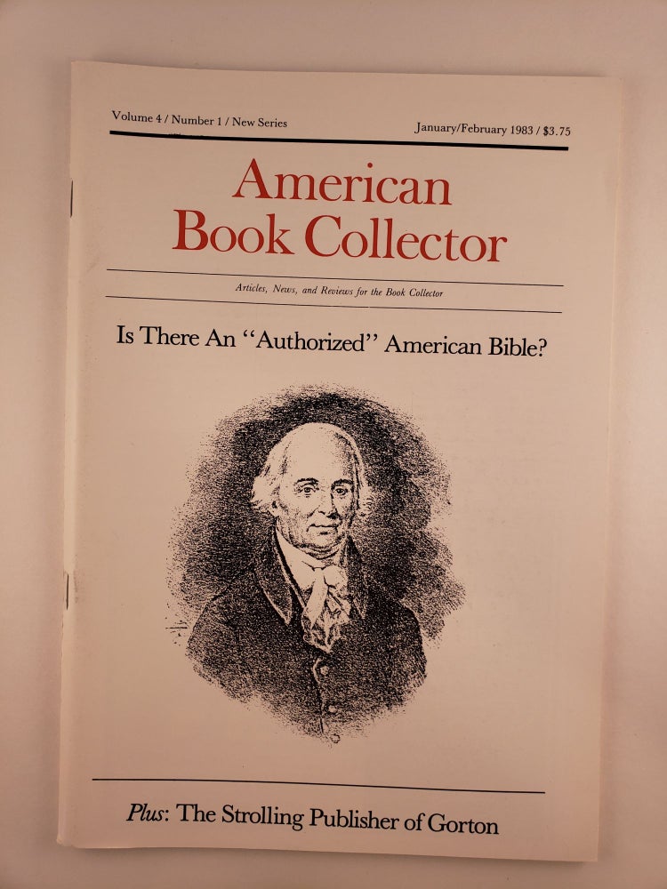 Item #23204 Paul Theroux: a Bibliographical Checklist in American Book Collector, Volume 4, Number 1, New Series, January/February 1983. N/A.