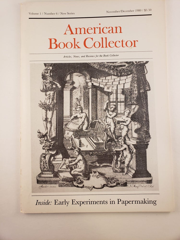 Item #23340 Katharine H. Porter: a Bibliographical Checklist in American Book Collector, Volume 1, #6, New Series, November/December 1980. N/A.