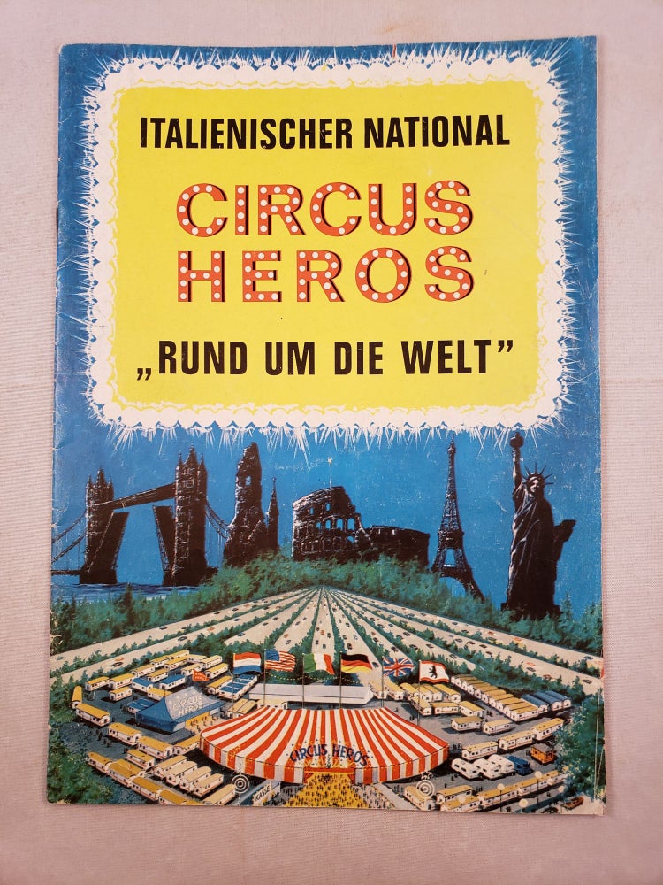Item #23513 Italienischer National Circus Heros rund Um Die Welt Souvenir Program. N/A.