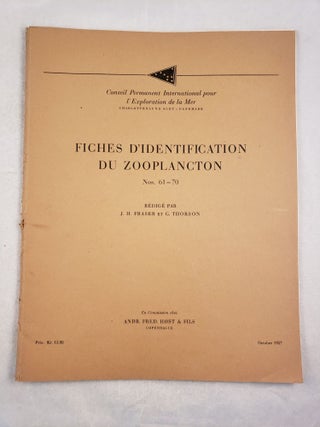 Item #25492 Fiches D'identification Du Zooplancton Nos. 61 -70. J. H. et G. Thorson Fraser,...