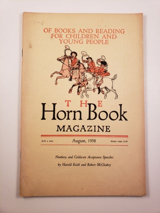 Item #25515 Horn Book Magazine. August,1958. Paul Heins