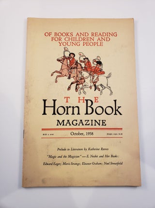 Item #25516 Horn Book Magazine. October,1958. Ruth Vigeurs