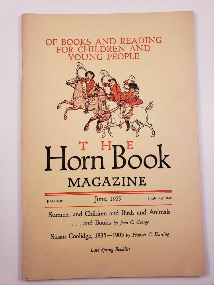 Item #25520 Horn Book Magazine. June,1959. Ruth Viguers.