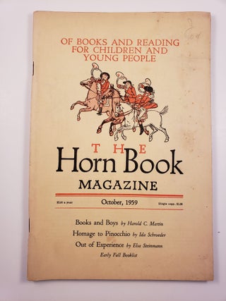 Item #25522 Horn Book Magazine. October,1959. Ruth Viguers