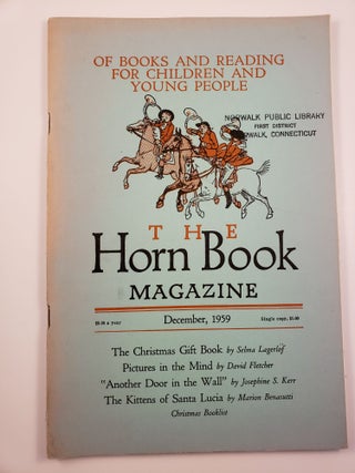 Item #25523 Horn Book Magazine. December,1959. Ruth Viguers