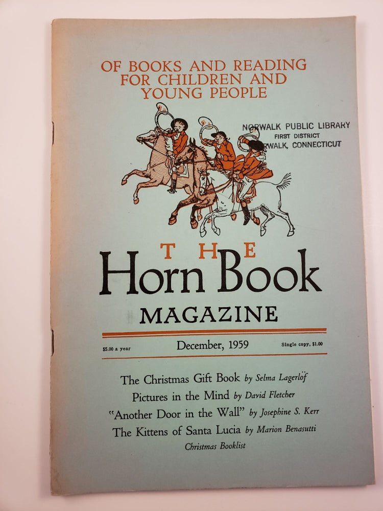 Item #25523 Horn Book Magazine. December,1959. Ruth Viguers.
