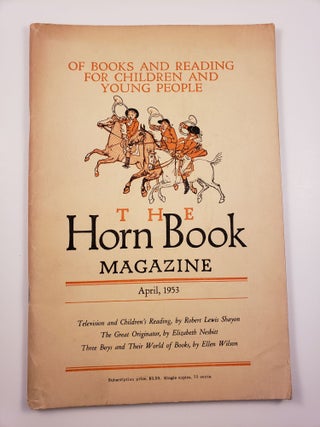 Item #25525 Horn Book Magazine. April, 1953. Jennie Lindquist