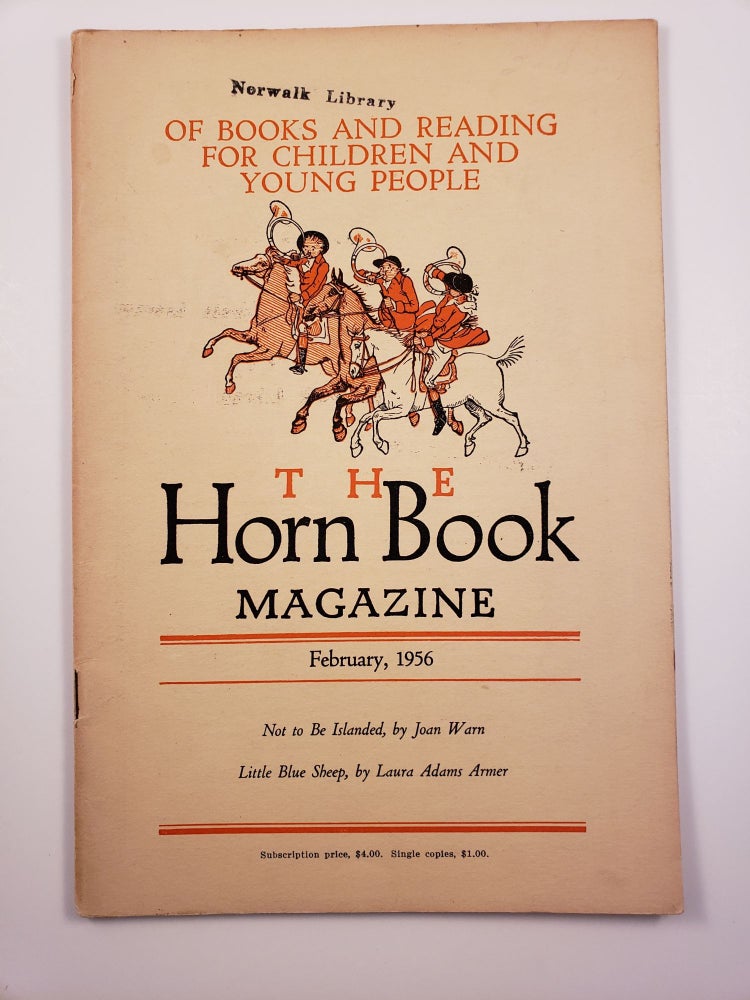 Item #25530 Horn Book Magazine. February, 1956. Jennie Lindquist.
