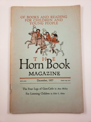 Item #25538 Horn Book Magazine. December,1957. Jennie Lindquist