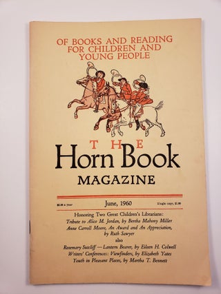 Item #25541 Horn Book Magazine. June, 1960. Ruth Viguers