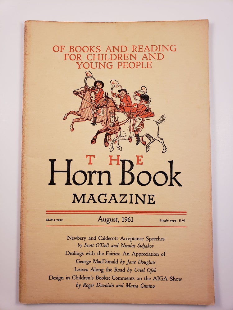 Item #25542 Horn Book Magazine. August,1961. Ruth Viguers.