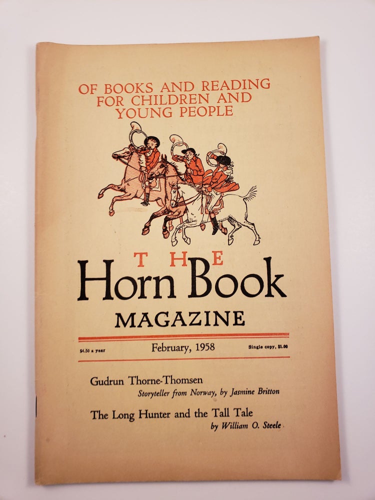 Item #25543 Horn Book Magazine. February, 1958. Jennie Lindquist.
