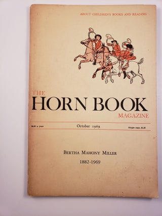 Item #25550 Horn Book Magazine. October,1969. Paul Heins