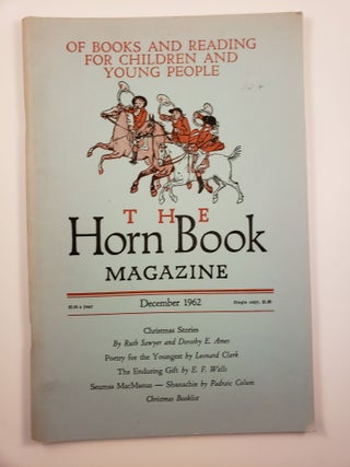 Item #25931 Horn Book Magazine. December 1962. Jennie Lindquist