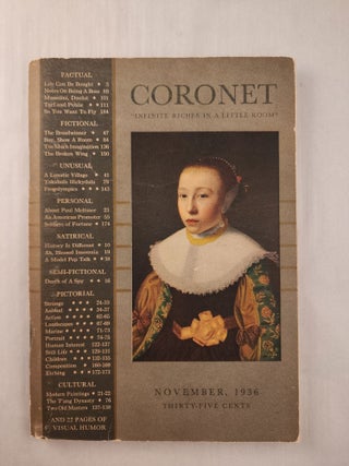 Item #26203 Coronet Infinite Riches in a Little Room Vol. 1 No. 1 November, 1936. Arnold Gingrich