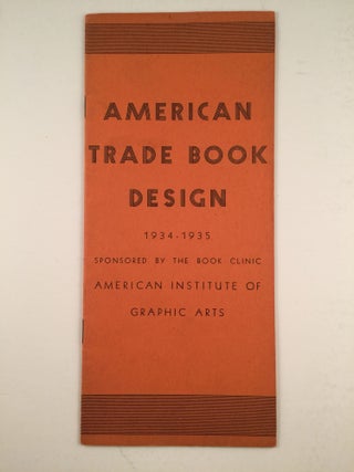 Item #26606 American Trade Book Design 1934 - 1935. N/A