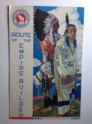 Item #26811 Great Northern Railway Route Of The Empire Builder Menu. N/A