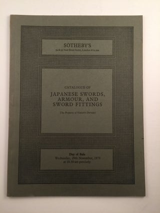 Item #27417 Japanese Swords, Armour, And Sword Fittings. 1978 London: Sotheby’s November 29