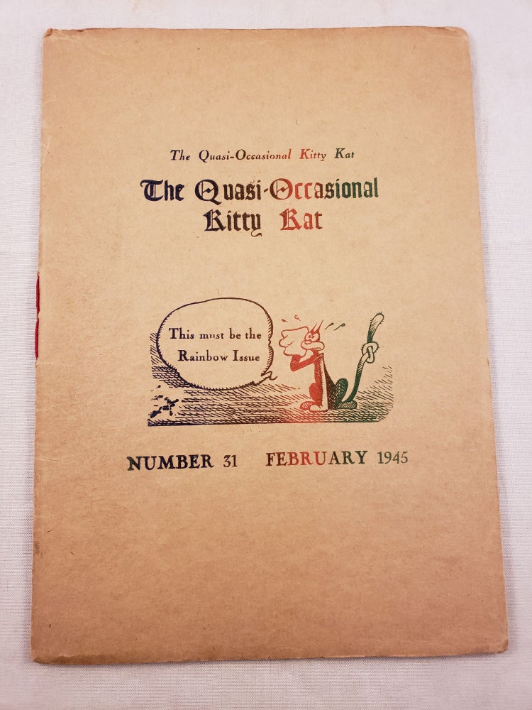Item #27454 The Quasi-Occasional Kitty Kat Number 31 February 1945. National Amateur Press Association.