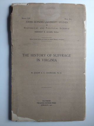 Item #27493 Johns Hopkins University Studies In Historical And Political Science Series XIX Nos....