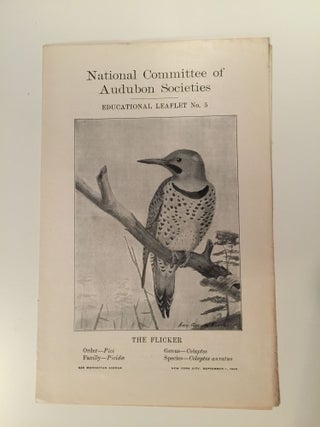 Item #27563 National Committee Of Audubon Societies Educational Leaflet Number 5 The Flicker....