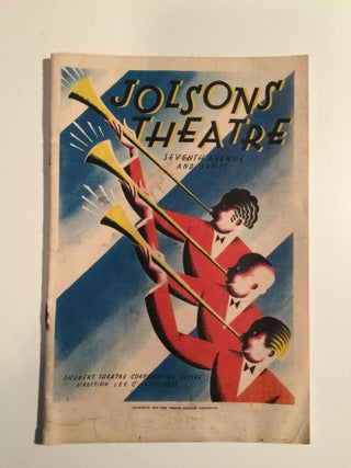 Item #27657 Jolsons Theatre Seventh Avenue and 59th St. “White Lilacs”. Lee, J. J. Shubert...