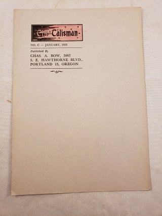 Item #27901 The Talisman, January, 1953. Charles Bow