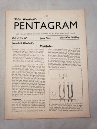 Item #27931 Peter Warlock's Pentagram. Volume 4 No. 10 February 1950. Peter Warlock