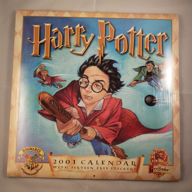 Item #28385 Harry Potter 2001 Calendar With Sixteen Free Stickers. based on the Sorcerer’s Andrews McMeel Publising, J K. Rowling.