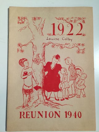 Item #28476 Souvenir of Class Dinner Friday June 7th, 1940 of the 1940 Reunion of the Class of...