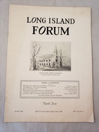 Item #28544 Long Island Forum Vol.IX, No.6, June 1946. Paul Bailey