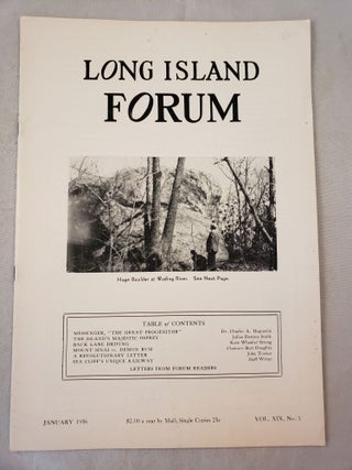 Item #28595 Long Island Forum Vol. XIX, No.1, January, 1956. Paul Bailey