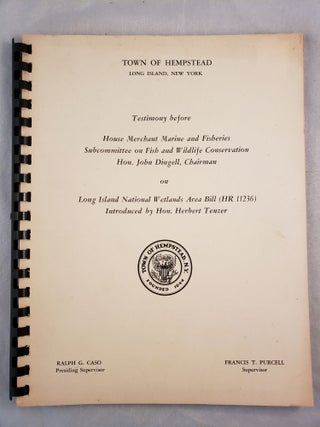 Item #28898 Testimony before House Merchant Marine and Fisheries Subcommittee on Fish and...