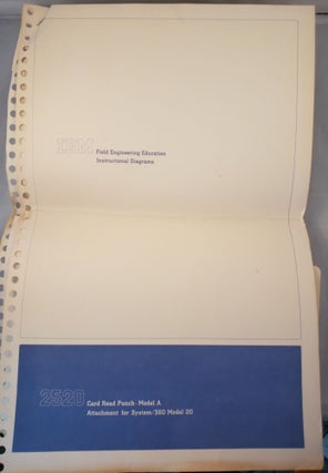 Item #28952 IBM Field Engineering Education Instructional Diagram 2520 Card Read Punch-Model A...