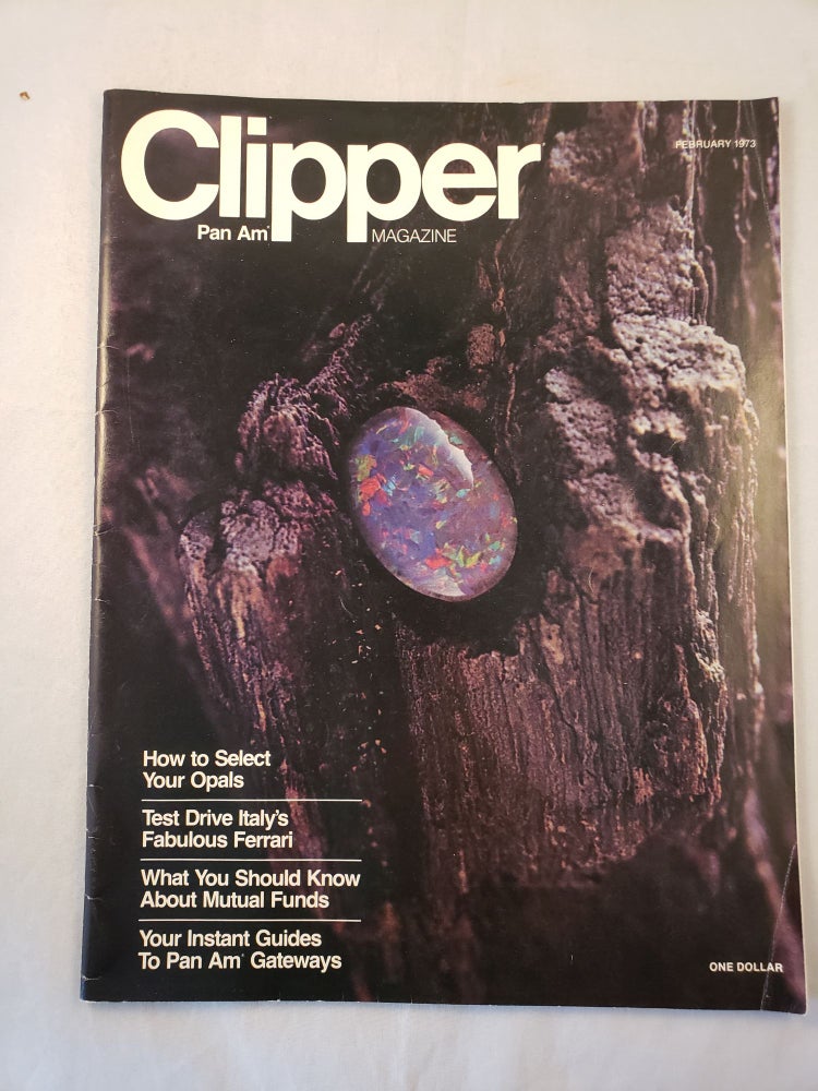 Item #29323 Pan Am Clipper February 1973 Vol. 12 No. 3. Joan Kerr.