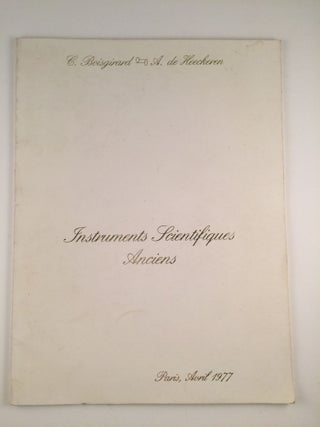 Item #29545 Instruments Scientifiques Anciens - Catalogue de la vente du jeudi 28 avril 1977,...