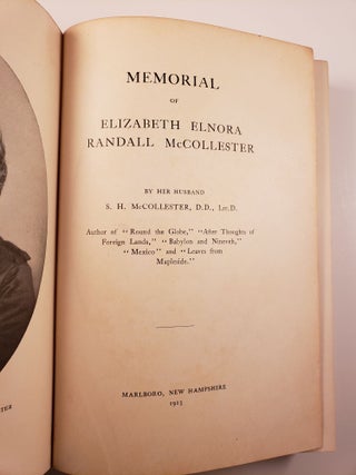 Memorial of Elizabeth Elnora Randall McCollester
