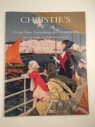 Item #30001 Christie’s East Ocean Liner Furnishings and Memorabilia Thursday 7 November 1996 at 11:00 am. Christie’s East.
