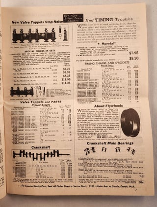 Durant Motor Car Company Parts Catalog