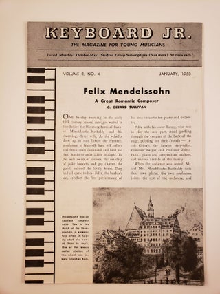Item #30190 Keyboard Jr. The Magazine for Young Musicians, Volume 8, No. 4 January, 1950. Ian...