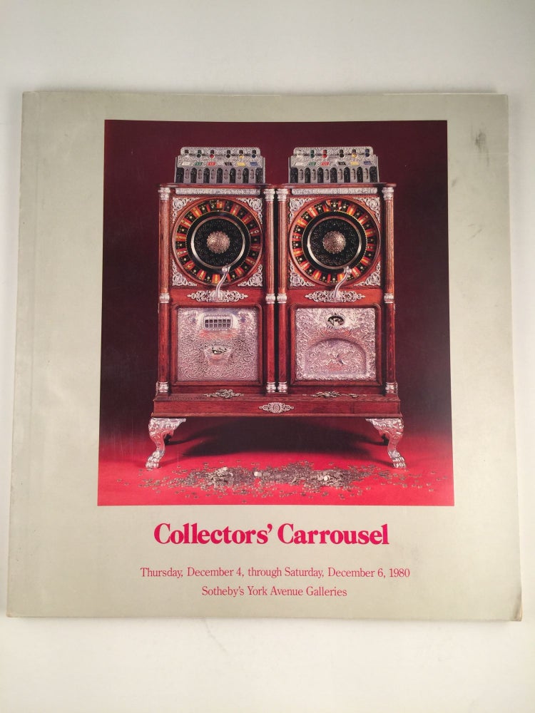 Item #30222 Collectors’ Carrousel. Dec 4 NY: Sotheby’s, 1980, through Dec 6.