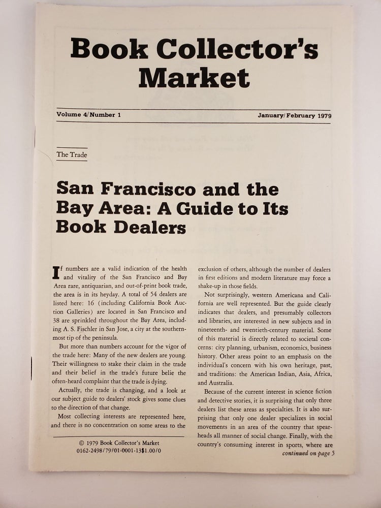 Item #30281 Book Collector's Market, Vol 4, No.1, January/February, 1979. Denis Carbonneau.