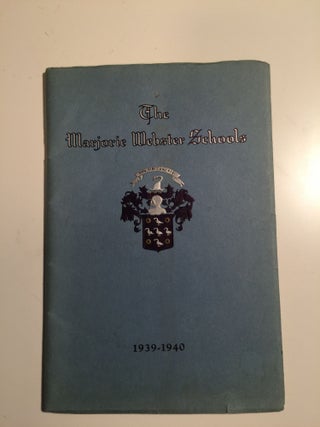 Item #30494 The Marjorie Webster Schools Incorporated Catalog for Twentieth Year 1939-1940. N/A
