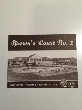 Item #30509 Brown’s Court No. 2. N/A