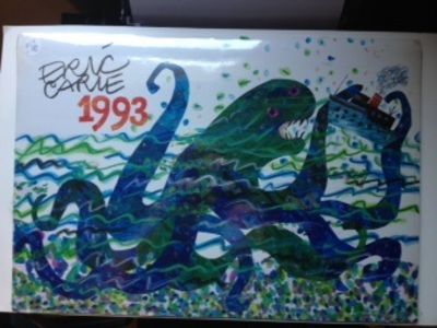 Item #30842 Eric Carle Calendar 1993: Beasts & Creatures of Myth & Legend. Eric Carle.