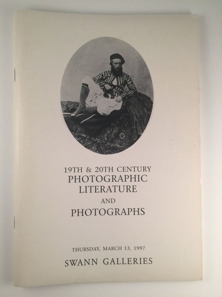 Item #30857 19th & 20th Century Photographic Literature and Photographs: MARCH 13, 1997. NY: Swann Galleries.